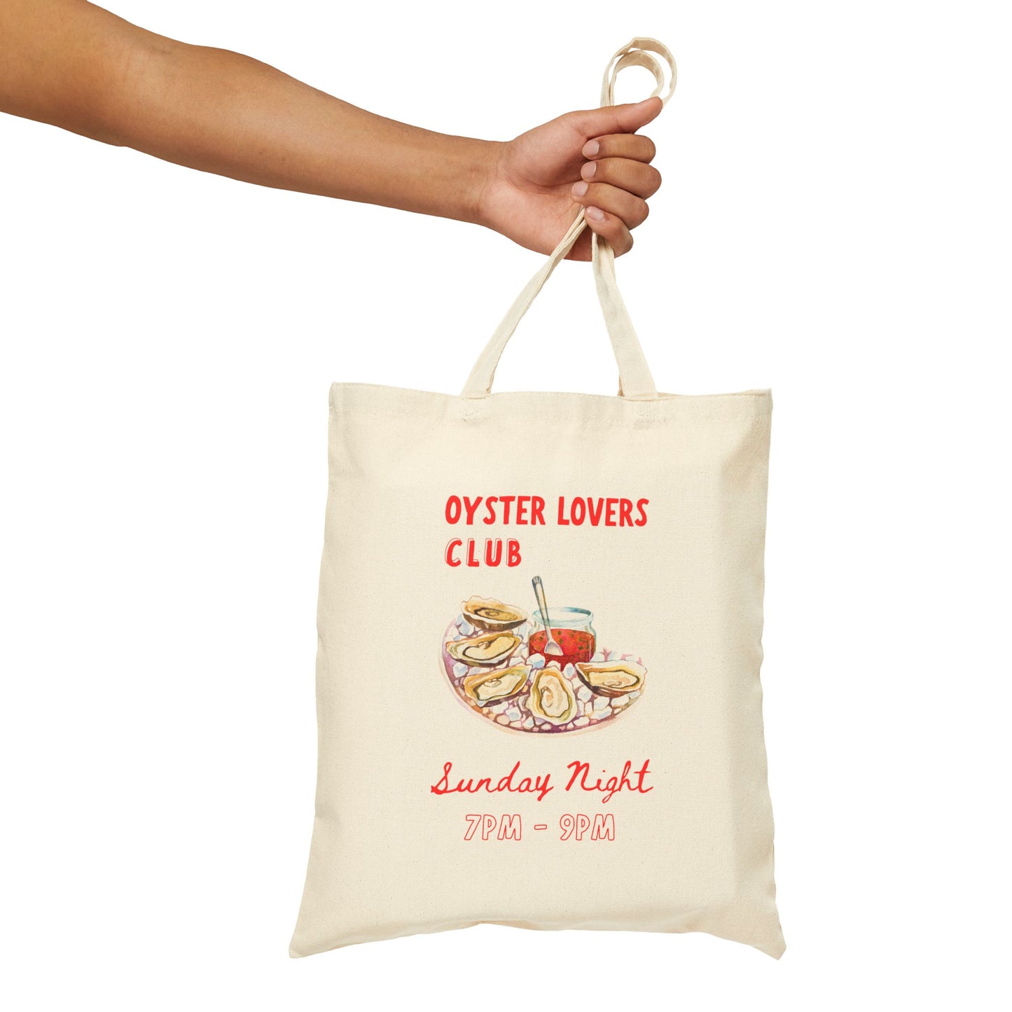 Oyster Lovers Club Tote Bag, Eco-Friendly tote bag