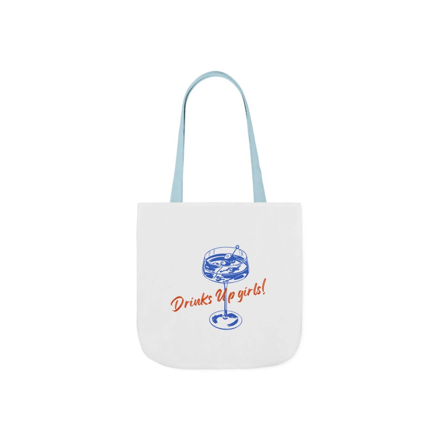 Drinks Up Girls! Canvas Tote Bag, Stylish Reusable Tote, Perfect for Beach, Picnics, Bachelorette Parties, Gift for Friends, Everyday Use