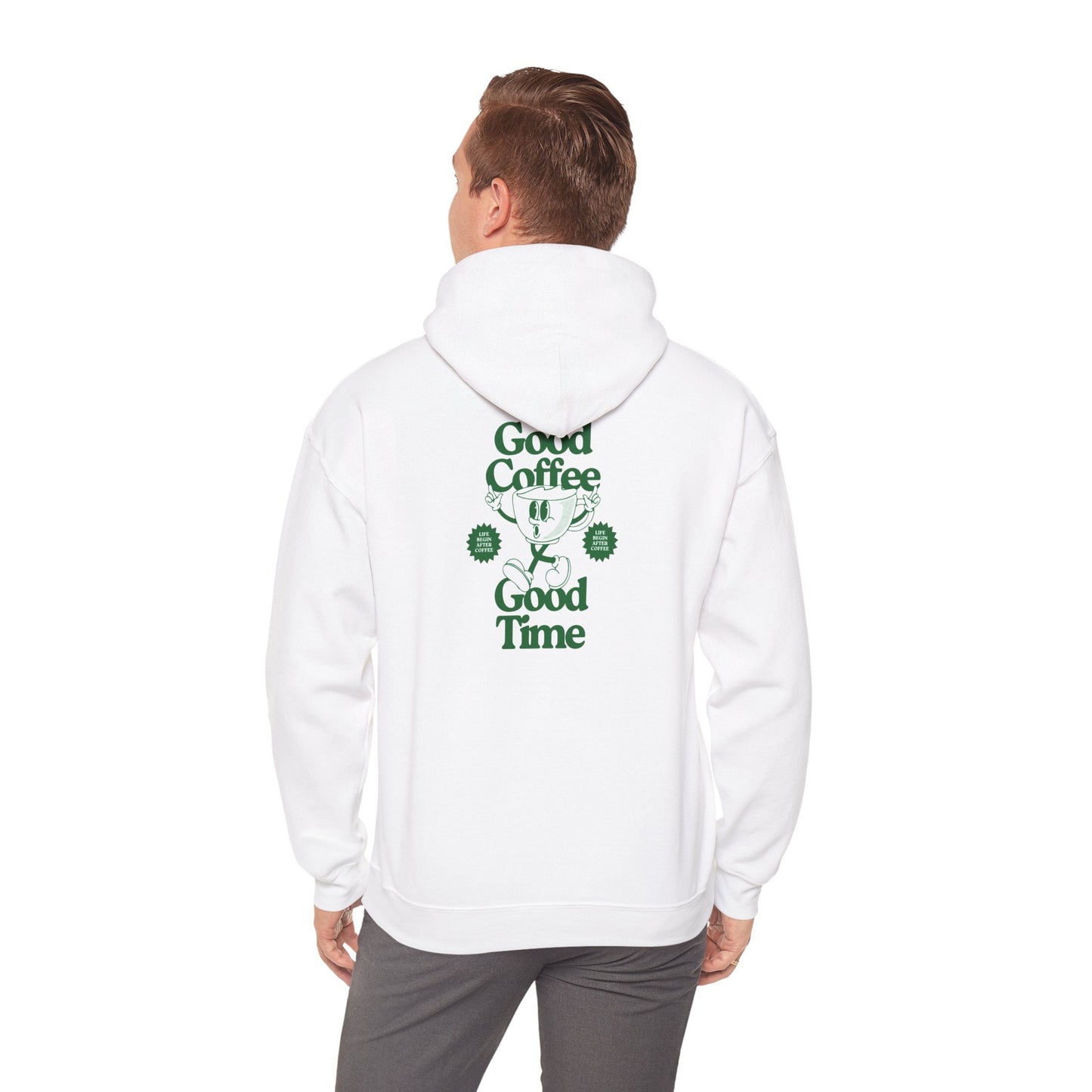 Cozy Comfort Hoodie – Good Coffee, Good Time