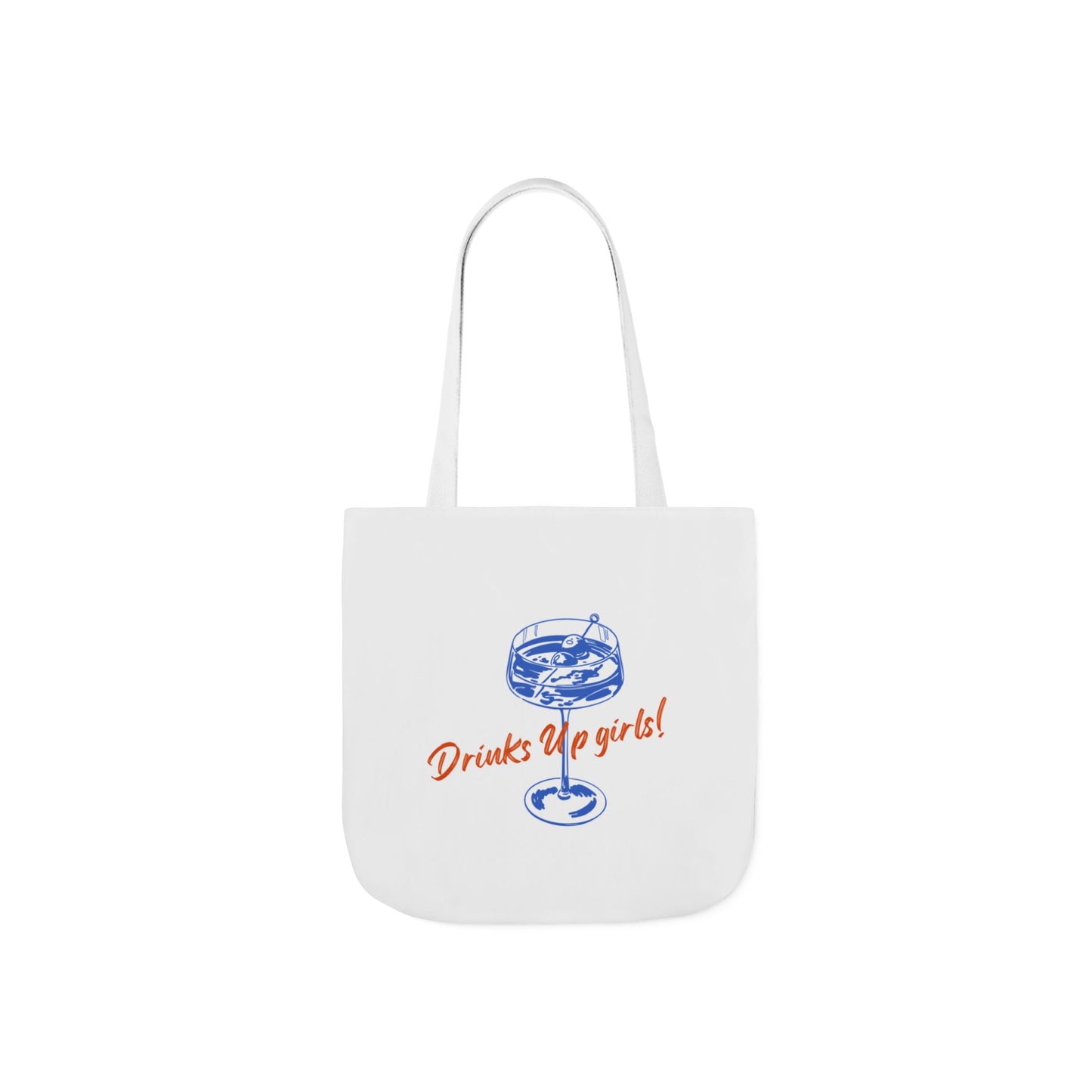 Drinks Up Girls! Canvas Tote Bag, Stylish Reusable Tote, Perfect for Beach, Picnics, Bachelorette Parties, Gift for Friends, Everyday Use