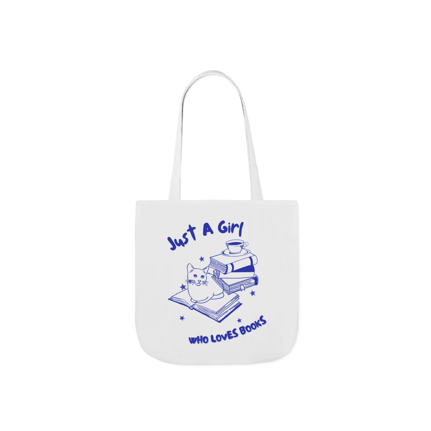 Books Lover Canvas Tote Bag, Just A Girl Who Loves Books