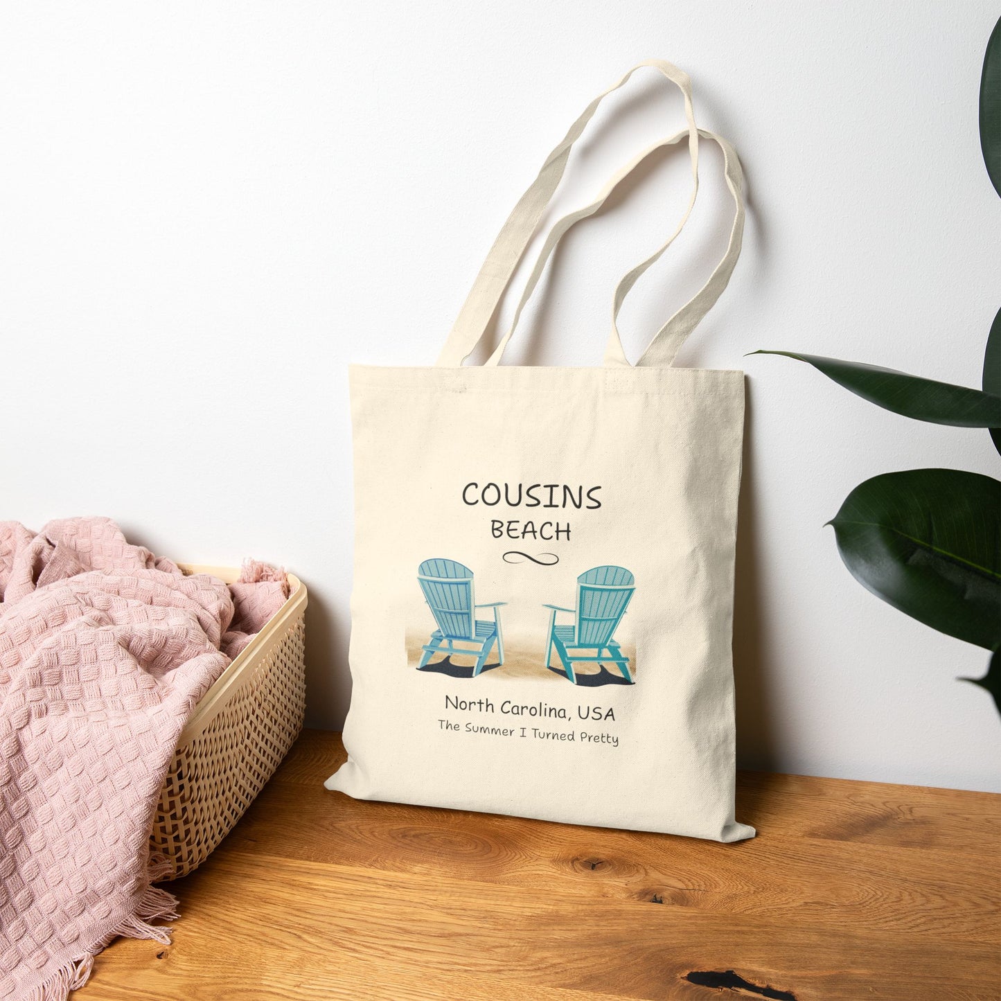 Cousins Beach North Carolina Canvas Tote Bag