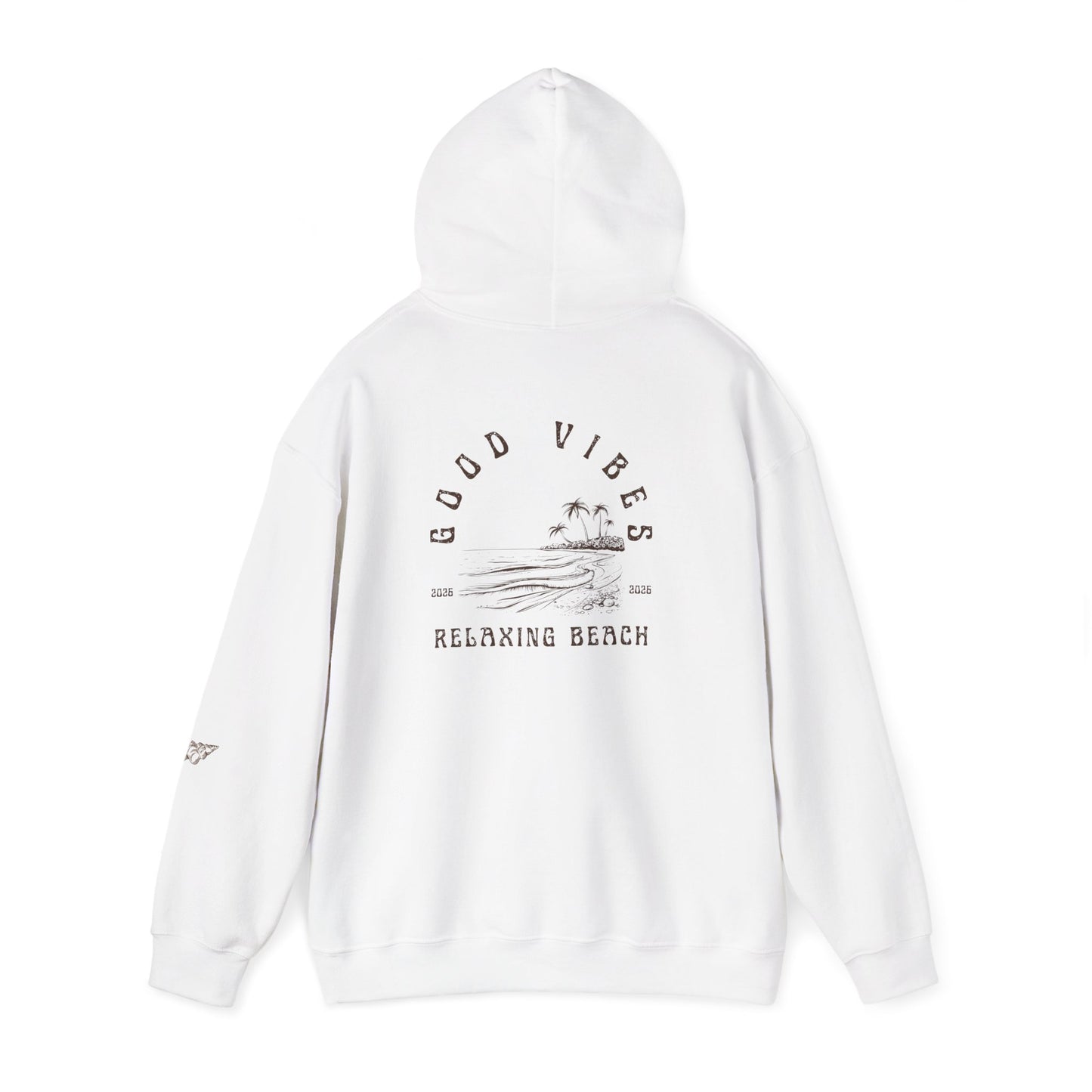 Good Vibes Unisex Hoodie, Relaxing Beach Sweatshirt