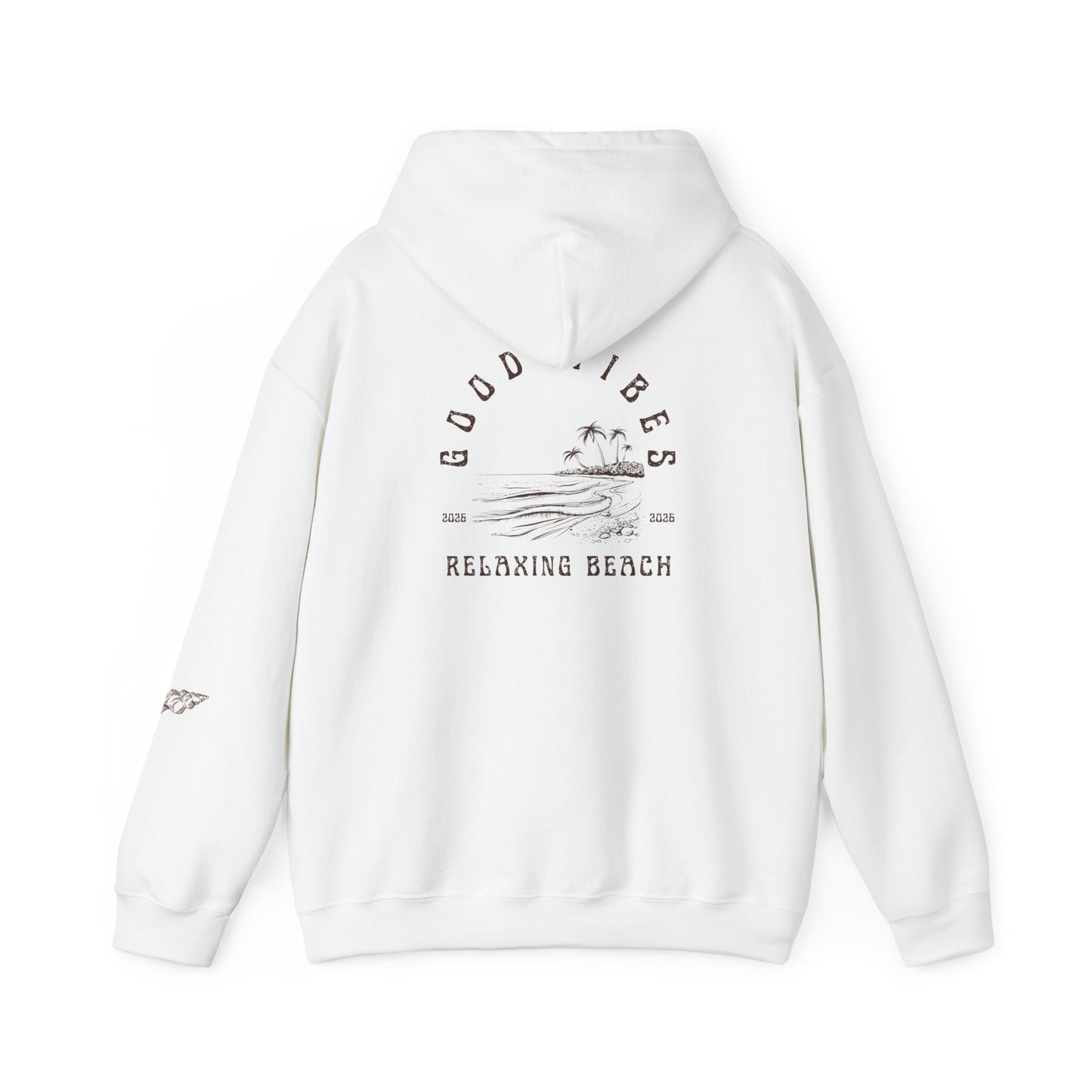 Good Vibes Unisex Hoodie, Relaxing Beach Sweatshirt