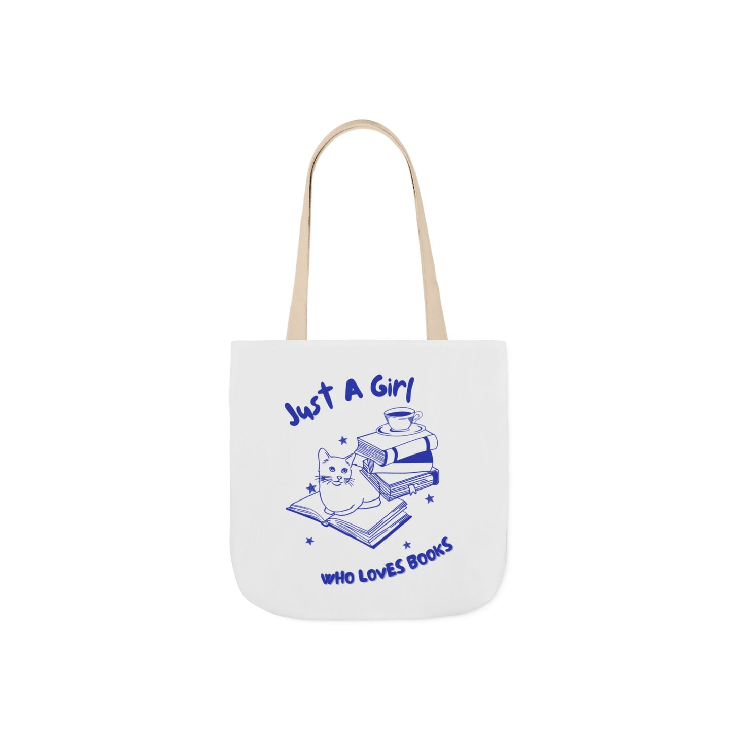 Books Lover Canvas Tote Bag, Just A Girl Who Loves Books