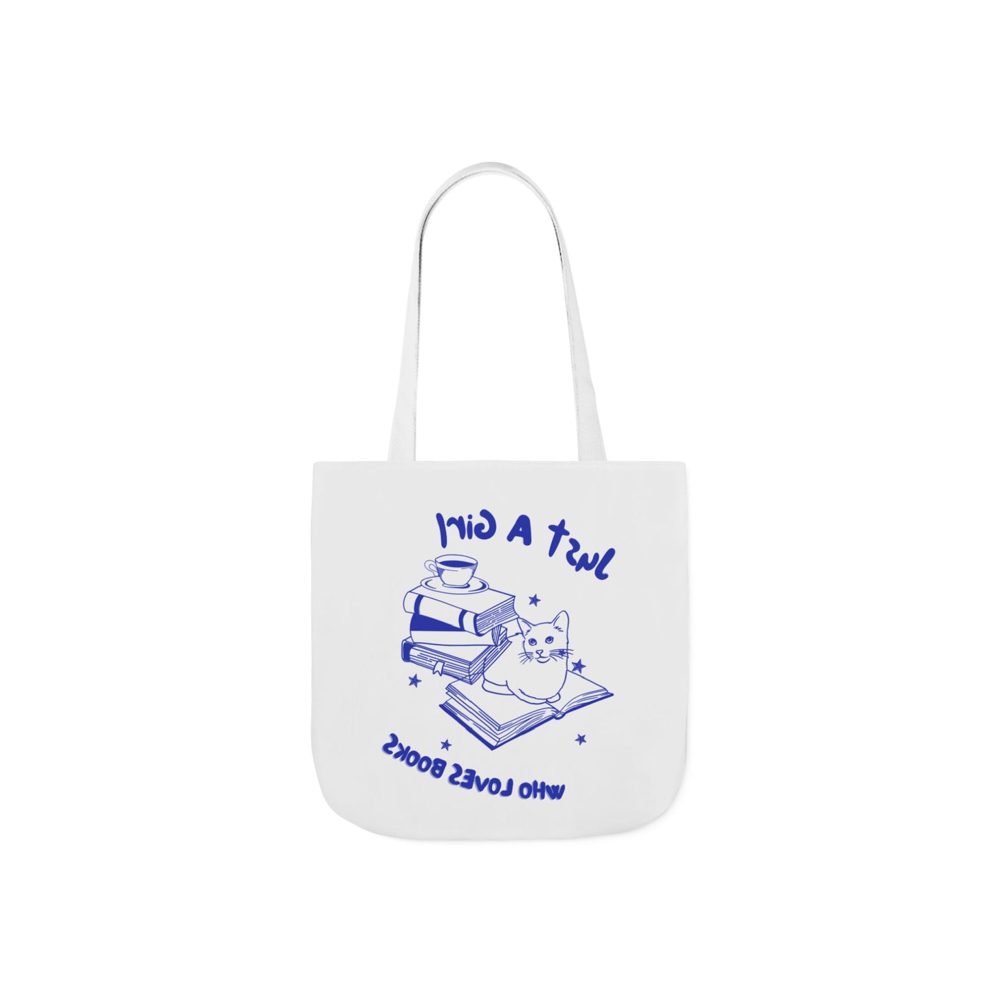 Books Lover Canvas Tote Bag, Just A Girl Who Loves Books