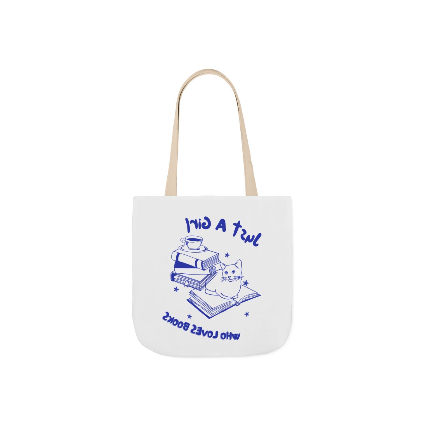 Books Lover Canvas Tote Bag, Just A Girl Who Loves Books