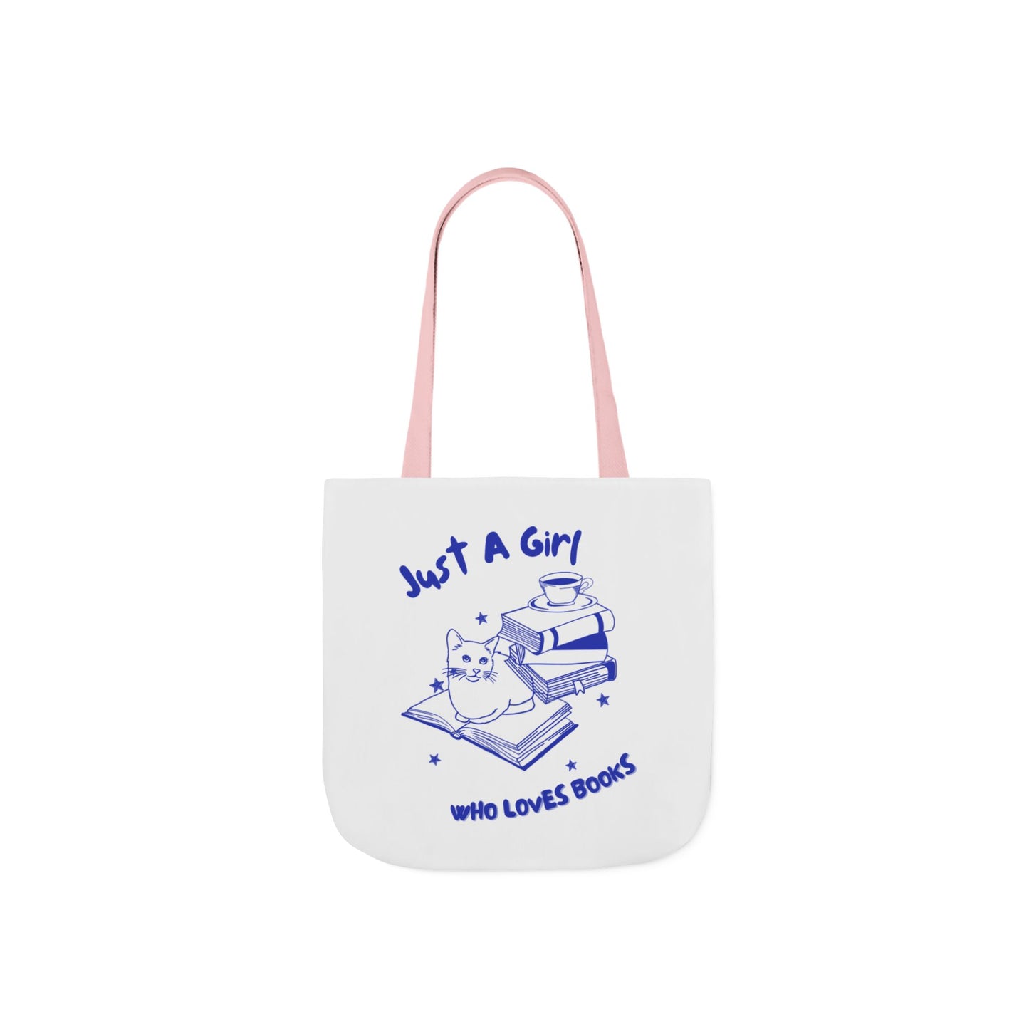 Books Lover Canvas Tote Bag, Just A Girl Who Loves Books