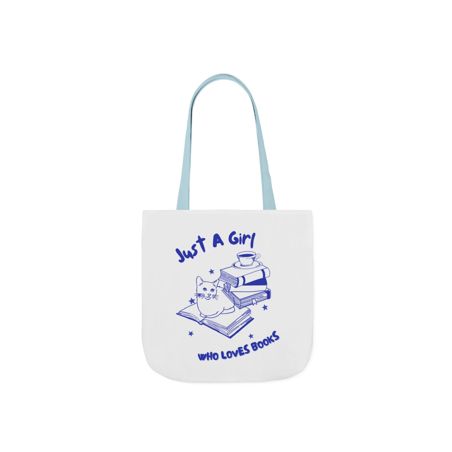 Books Lover Canvas Tote Bag, Just A Girl Who Loves Books