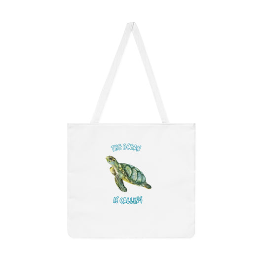Ocean Calling Tote Bag, Eco-Friendly Shopping Bag, Beach Tote, Gift for Ocean Lovers, Casual Everyday Bag