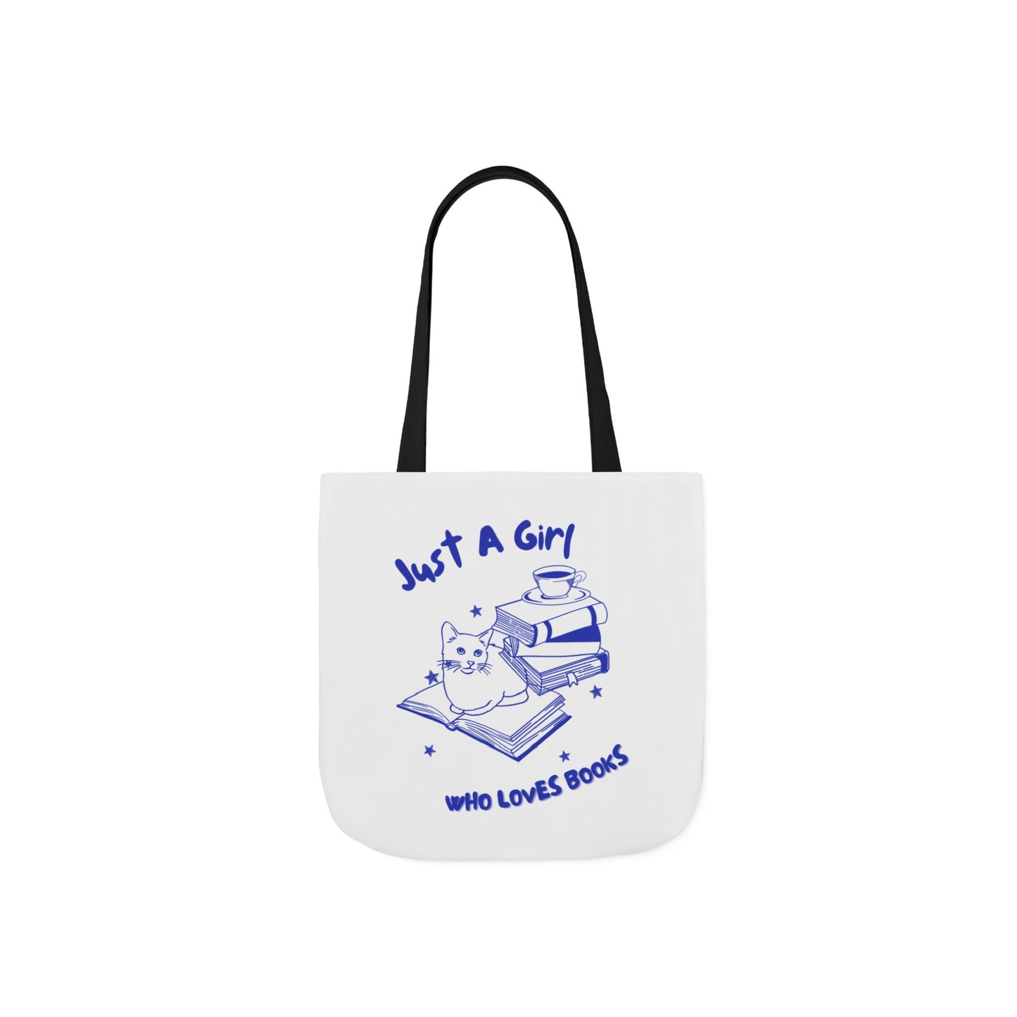 Books Lover Canvas Tote Bag, Just A Girl Who Loves Books