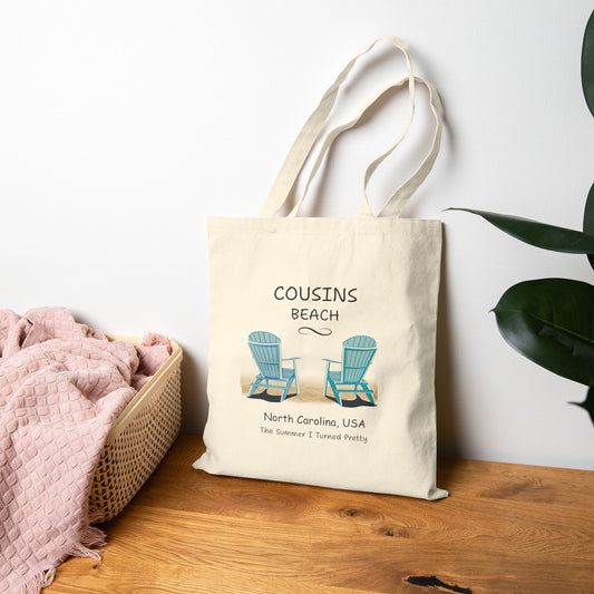 Cousins Beach North Carolina Canvas Tote Bag