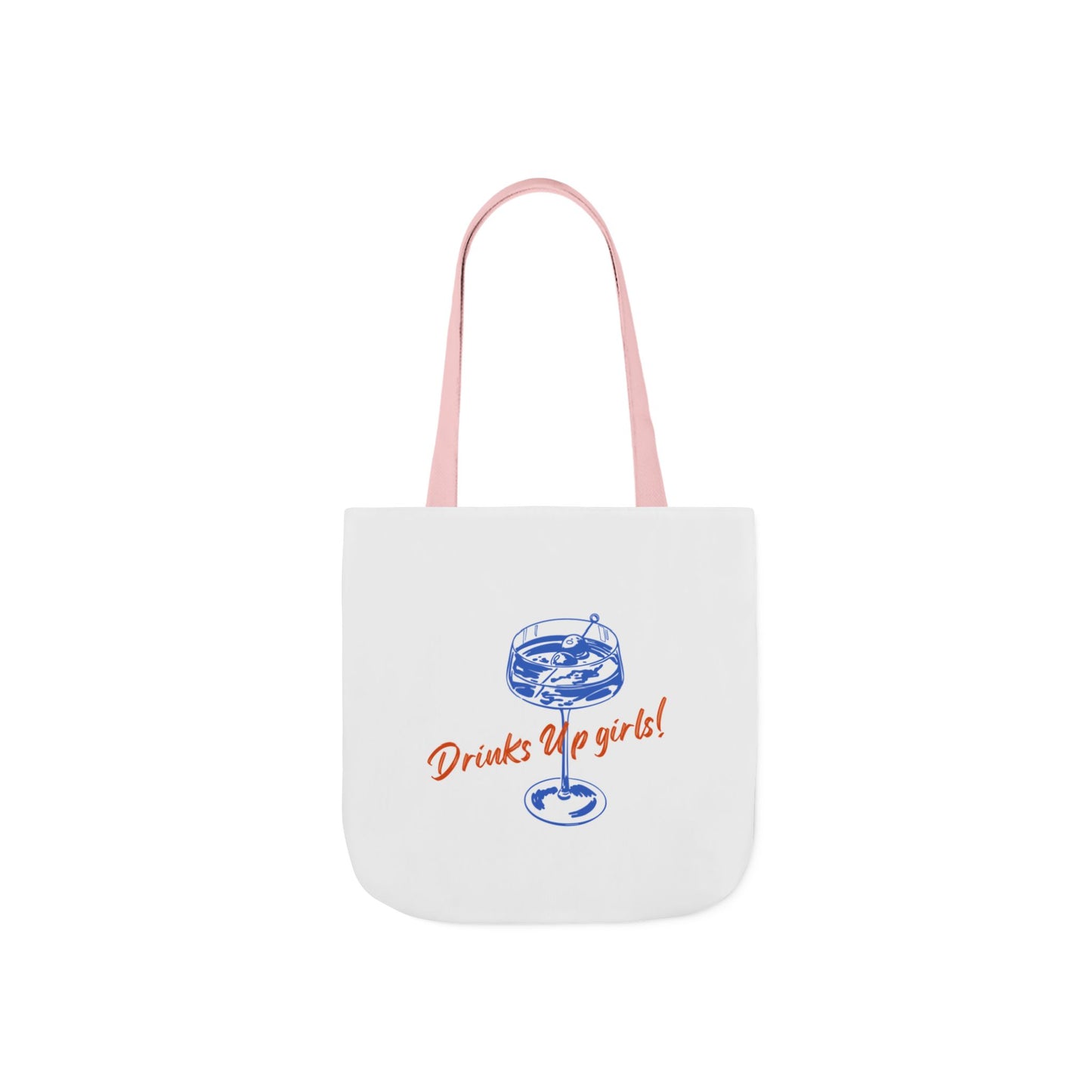 Drinks Up Girls! Canvas Tote Bag, Stylish Reusable Tote, Perfect for Beach, Picnics, Bachelorette Parties, Gift for Friends, Everyday Use