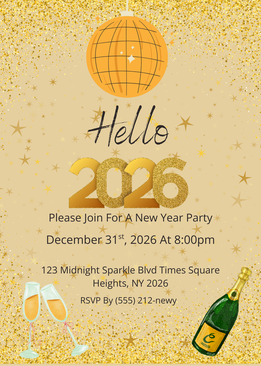 2026 New Year's Celebration Invitation